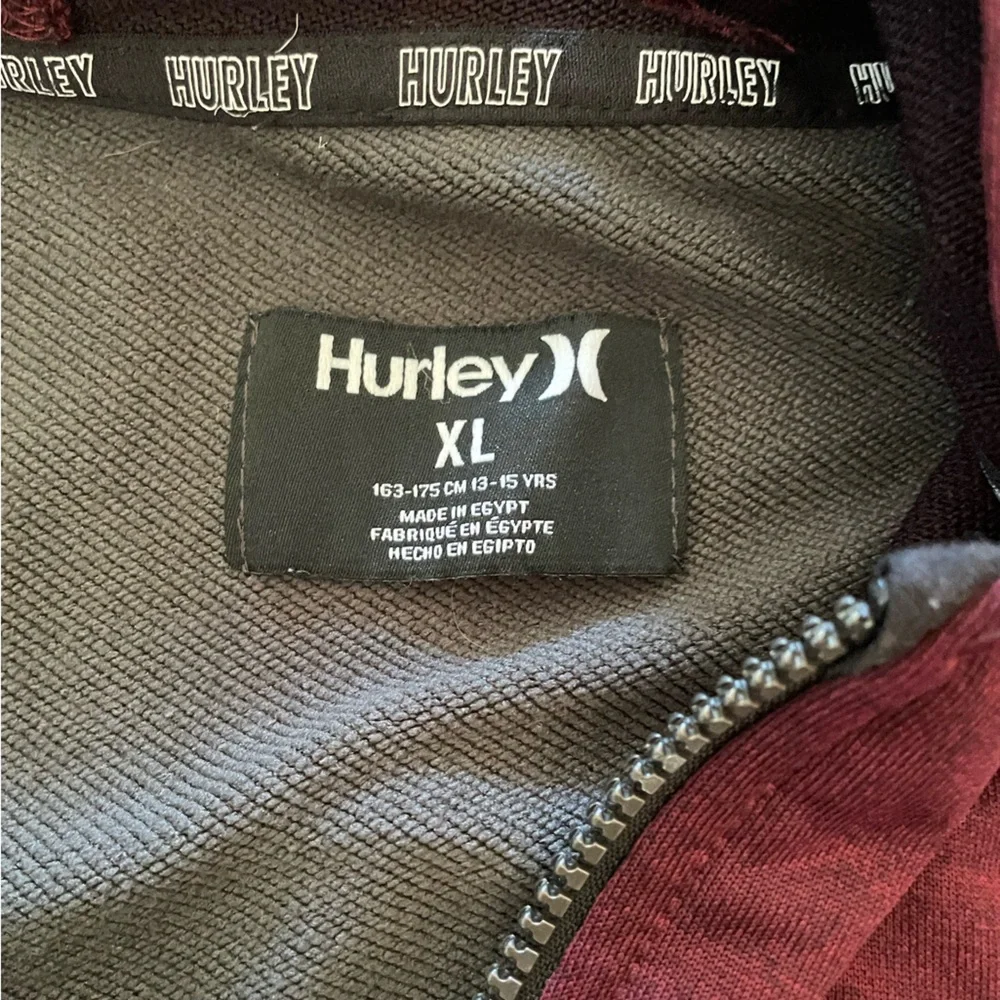 Boys Long Sleeve Zip Up Sweatshirt Lot Of 3 Hurley/Adidas Track Jacket Boys XL/L - Picture 9 of 10